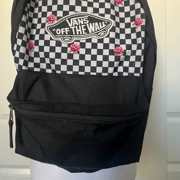 VANS Off the Wall Black White Checkered Backpack - Picture 2 of 10